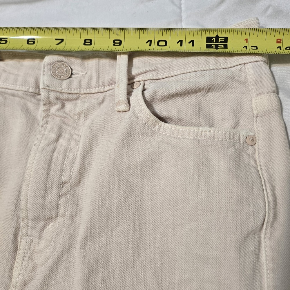Mother High Waisted Rascal Ankle Jeans The Devil Drinks Coffee Size 24 - Picture 2 of 10